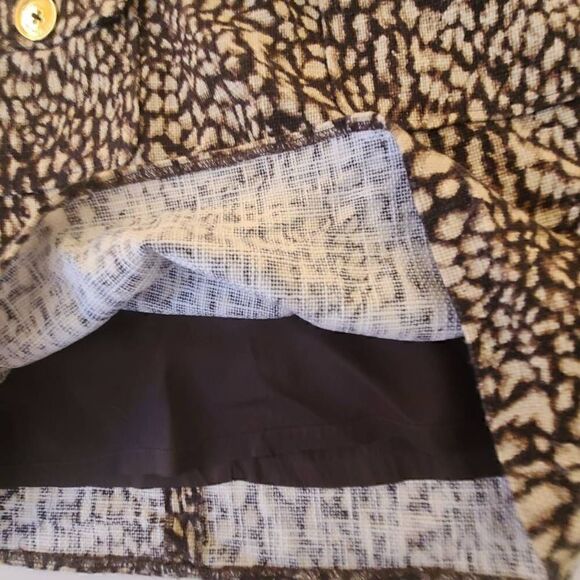 Michael Kors Women Empire Style Sleeveless Dress Cheetah Print Brown Size 6 - Picture 14 of 15